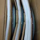 AmorArc Ceramic Dinnerware Sets for 4, 12 Pieces Handpainted Plates and Bowls Set, Scratch Resistant Stoneware Dishes Set, Dishwasher & Microwave Safe, Ceylon Blue