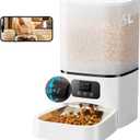 PIPPINPET Automatic Cat Feeder with Camera, Adjustable Camera Timed Dog Dispenser, Auto Cat Feeder, Automatic Dog Food Dispenser with HD Night Vision