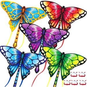 Easy to Fly Kites for Kids & Adults, Butterfly Kites with String & Hand for Beach, Outdoor Toys Birthday Gifts for Boys Girls Ages 4 5 6 7 8-12 Years Old