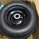 (2-Pack) 11x4.00-5 Lawn Mower Tires, 11x4.00-5 Tire and Wheel Assembly Universal Lawn Mower/Yard Tractor Turf Tires 4 Ply - 3.4 Centered Hub with 3/4 Bushing