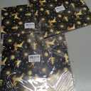 3 x 12" Christmas Pattern Paper & Sticker Kit Black Gold Scrapbook Premium Specialty Paper Double-Sided 12"x12" with 12 Designs 36 sheets for Scrapbooking Card Making Crafting