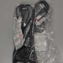 Elecan Flat Plug Extension Cord 4 Ft 2 Pack with Slim Space-Saving Plug Design, Thin Flat Cable Low Profile Power Cord 3 Prong Grounded Wire, 16 Gauge 13 A/125 V-Black-ETL Certified