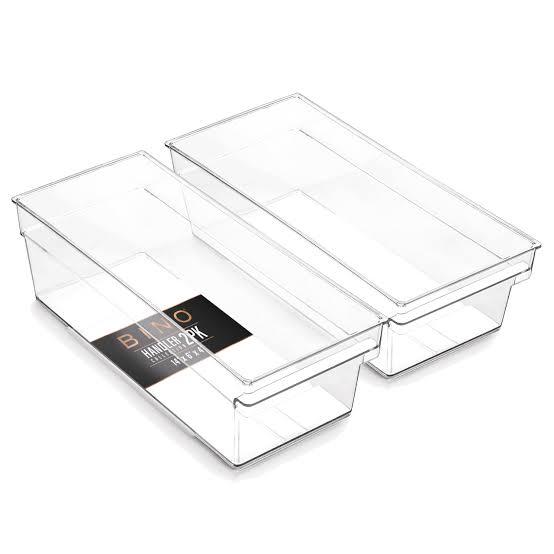 Bino, Size 14.5"x6"x4.5 Plastic Storage Container