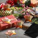 Syhood 18 Pcs Christian Christmas Ornaments Jesus Loves You Christian Double Sided Religious Ceramic Bible Verse Ornament for Christmas Tree Star Shaped Religious Xmas Church Home Decor for Mom Women