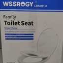 Round Toilet Seat with Built-In Toddler Training Seat