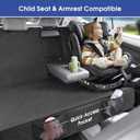 ALLANSING Upgraded 900D Heavy Duty Dog Back Bench Seat Cover, Car Seat Protector, Fits Full Size Trucks, 3 Seatbelts & Armrest Compatible, Waterproof Nonslip Pet Backseat Cover for Dogs & Kids