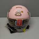 Retro Kids 3/4 Motorcycle Half Helmet,DOT Approved Toddler Vintage Open Face Electric Scooter Go-Kart Dirt-Bike ATV Helmet,Youth Child Moped Bicycle Vespa Helmet for 2-14 Years Old (Pink)