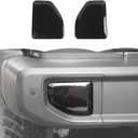 RT-TCZ Smoked Black Rear Fog Light Lamp Trim Cover Decoration Exterior Accessories for Jeep Wrangler JL JLU 2018-2025