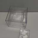 6 Pcs Acrylic Buffet Risers, Clear Stackable Food Display Stand, Nesting Cube Box with Hollow Bottom, Food Risers for Buffet Table Dessert Jewelry Catering(8'' 7'' 6'' 5'' 4'' 4'')