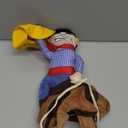 ISMARTEN Cowboy Rider Dog Costume for Dogs Outfit Knight Style with Hat Pet Costume for Halloween Day (Large)