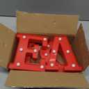 EDYCON 4Packs Valentine's Day Letter Lights Sign Table Decorations LED Light up Letters Battery Powered Letter for Home Party Bedroom Tabletop Fireplace Indoor Decor(Love)