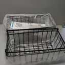 iSPECLE Freezer Organizer Bins - Fits 7 Cu.Ft Chest Freezer, 4 Pack Stackable Wire Baskets(14.7" Length), Heavy Duty Coated Deep Freezer Organizer, Rust Resistant for Frozen Food Sorting, Black