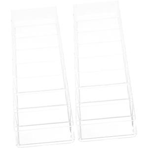 VALICLUD 2pcs Acrylic Tea Bag Organizer Divided Storage Case for Kitchen Countertop Pantry and Cabinet Space-Saving Tea Bag Holder for Freshness and Easy Access