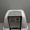 Catit Airsift Jumbo Hooded Litter Pan, Warm Gray/White - Privacy and Easy Access for Cleaning - Ideal for Larger or Multiple Cat Households