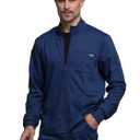 Cherokee Men Warm up Scrub Jacket with Zip Front WW320 (XX-Large Big, Navy)