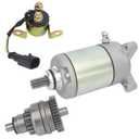 Starter & Drive & Relay for Polaris 2006-2013 Sportsman Scrambler Trail Boss Trail Blazer Hawkeye 500 450 400 330| 2006-2014 Ranger 500 400, 3084981 3090188/18645/57-2688/SMU0061/410-54020