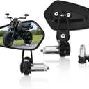 Black 7/8" Bar End Mirrors - CNC Motorcycle Mirrors Arrow Shape Fit For Honda Grom MSX125 CB400F Kawasaki Z400, Z125 pro, Z900, Yamaha MT-07, MT-09,Suzuki SV650, GSX-R 600 750,Scooter