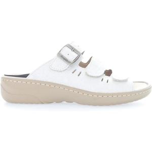 Propt Women's Breezy Walker Slide Sandal (12 Wide, White Onyx)