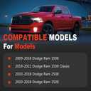 Tailgate Bed Step Compatible with Dodge Ram 1500 Classic 2500 | Compatible with Dodge Ram 3500 2009 2010 2011 2012 2013 2014 2015 2016 2017 2018 2019 2020 2021 2022 Rear Bumper Step
