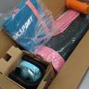 AKSPORT Inflatable Gymnatsics Mat Tumble Track 10ft 13ft 16ft 20ft 23ft Air Tumbling Mat with Air Pump for Home Use/Training/Cheerleading/Yoga