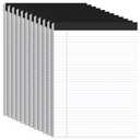 12 Pack White Legal Pads 8.5 x 11 College Ruled, 30 Sheets Per Note Pads 8.5 x 11, Perforated White Lined Paper Pads 8.5 x 11, Writing Pads with Sturdy Backing, Legal Notepads for School, Office, Home
