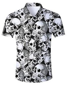 RAISEVERN Mens Hawaiian Shirt Casual Button Down Short Sleeve Tropical Beach Dress Shirt for Summer Holiday (Medium, 00 Multicoloured 01)