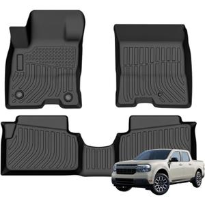 Priprilod Floor Mats Fit for Ford Maverick Hybrid 2022-2025 All Weather Protector TPE Floor Liners Custom Fit Car Mats Non-Slip,Only Fits Hybrid Models