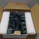 Brightown 2 Pack C9 Christmas Pathway Lights Outdoor, Total 51.4 FT 40 LED C9 Pathway Lights, Waterproof Connectable Christmas Walkway Light for Yard Ground Sidewalk Driveway, Warm White