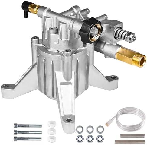 YAMATIC 7/8" Shaft Vertical Pressure Washer Pump Rear Inlet/Outlet 3000 PSI @ 2.5 GPM Replacement Pump for Power Washers, Compatible with 308653045, 308653052, 308653078, GCV190 and more