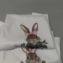 Chinoiserie Bunny Kitchen Towels Set of 2, Easter Blue and White Rabbit Gifts Dish Tea Towel for Kitchen, Coquette Bunnies Hand Towels for Bathroom, Bunnies Gifts for Bunny Lovers Girls, 16x24