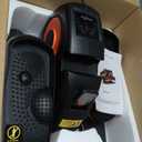 Under Desk Elliptical Machine, Electric Elliptical Leg Exerciser for Seniors with 12 Adjustable, Portable Quiet Elliptical Exercise Machine, Seated Pedal Exerciser with Remote Control (Orange)