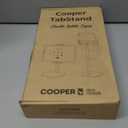 COOPER TabStand, 20" Tall iPad Stand for Desk, Portable Monitor Holder up to 17" Holds 4.4lb, Desktop Tablet Stand, Tablet Mount, Apple iPad Holder for Desk, for Samsung, Kindle, Fire (Night Black)