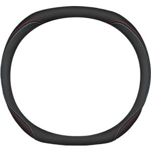Steering Wheel Cover Ultra-Thin Breathable Decorative Frame Accessories Suitable Fit for Volvo EX30 2024 Car Steering Wheel Cove X5W4 Non-Slip Car Wheel Cover(Black)