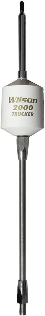 Wilson 305-497 T2000 Series Black Mobile CB Trucker Antenna with 10-Inch Shaft 49-Inch Steel Whip 3500 Watts AM|FM Ready CB Radio Antenna - White