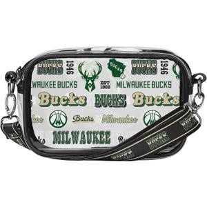 FOCO NBA Team Logo Clear Crossbody Bag