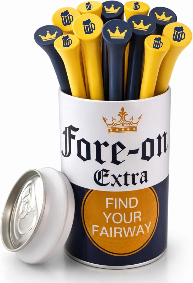 Funny Golf Tees | Golf Accessories for Men | Top Golf Gifts for Men & Unique Golf Gifts for Golfers | Premium Golf Stuff & Golf Bag Accessories | Wooden Bamboo Tees