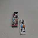 BigEZ OneTouch Big Button Universal TV Remote for Seniors, Easy to Use, Replacement Remote for Samsung, LG, Sony, Vizio, Roku TV, Streaming Players, Backlit Buttons, 2 Device, White, 85053