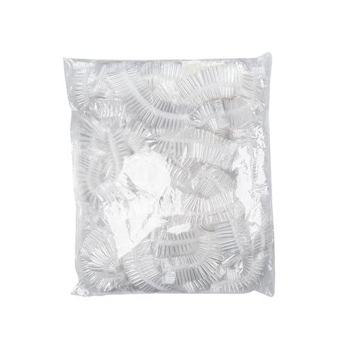 LannuMet 200pcs Plastic Bowl Covers Plastic Wrap for Food Elastic Bowl Covers,Food Fresh Keeping Cover,Disposable Shower Caps for Sourdough Bread,BPA Free