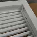 HVAC Premium 18" X 18" Aluminum Return Filter Grille for 1" Filter - Easy Airflow - Linear Bar Grilles [Outer Dimensions: 20.5"w X 20.5"h]