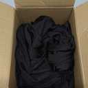 Fixwal 3 Pack Black Table Cloth for 6FT Rectangle Tables, Rectangular Tablecloths Stretch Spandex Fitted Table Covers 6FT for Parties, Trade Shows, Banquet, Weddings, Buffet, Graduation Decorations