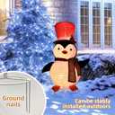 Lighted Penguin Outdoor Christmas Decorations - 28 inch Light up Penguin with LED Lights, Pre-lit Penguin with Top Hat Holiday Ornaments Yard Decor for Home, Lawn and Front Yard
