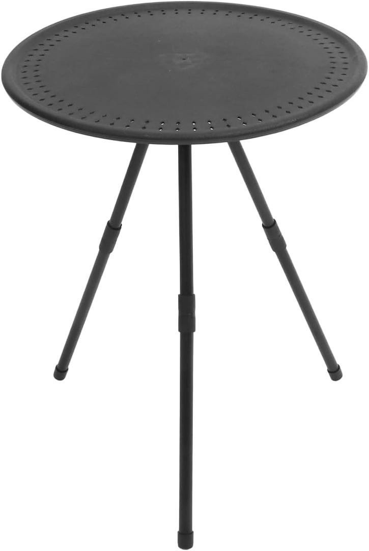 FRCOLOR Portable Adjustable round Folding Table Small Outdoor Camp Table, 48.00X38.00X38.00CM