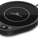 Mug Warmer, Upgrade Coffee Warmer & Cup Warmer for Desk with 3 Temperature Settings, More Hot Coffee Mug Warmer with Timer, 4H Auto Shut Off for Keep Best Flavor for Cocoa, Tea, Water, Milk, Black