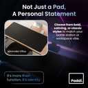 2 x XXL Gaming Mouse Pad, Large Mouse Pad, Office Mat, Non-Slip Rubber Base – Extra Large Size: 35.1 x 15.8 (Black)