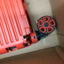 FELICON SELORSS Foldable Utility Cart Folding Portable Rolling Crate Handcart with Durable Heavy Duty Plastic Telescoping Handle Collapsible 4 Rotate Wheels for Travel Shop Move Luggage Office (Red)