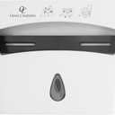 Toilet Seat Cover Dispenser by Oasis Creations Wall Mount  Heavy Duty Commercial or Residential  White (White)