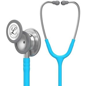 3M Littmann Classic III Monitoring Stethoscope, 5835, More Than 2X as Loud*, Weighs Less, Stainless Steel Chestpiece, 27' Turquoise Tube 3M Littmann Classic III Monitoring Stethoscope, 5835, More Than 2X as Loud*, Weighs Less, Stainless Steel Chestpiece, 27' Turquoise Tube