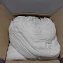 CozyLux Queen Comforter Set Ivory Seersucker 7 Pieces Bed in a Bag Queen Comforter Set with Sheets, Luxury Soft Bedding Sets with Down Alternative Comforter, Sheets, Pillowcases & Shams for All Season