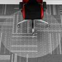 WASJOYE Office Chair Mat for Carpet, 36" Round Clear Home Carpet Chair Mat Protector Cover with Non-Slip Studded for Computer Desk Rolling Chair 