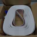 FONUNO Vinyl Wall Base Baseboard Molding Trim 4" Flexible Self Adhesive Rubber Wall Base Moulding Trim Peel and Stick Design, 4 Inch x 100 Feet, White